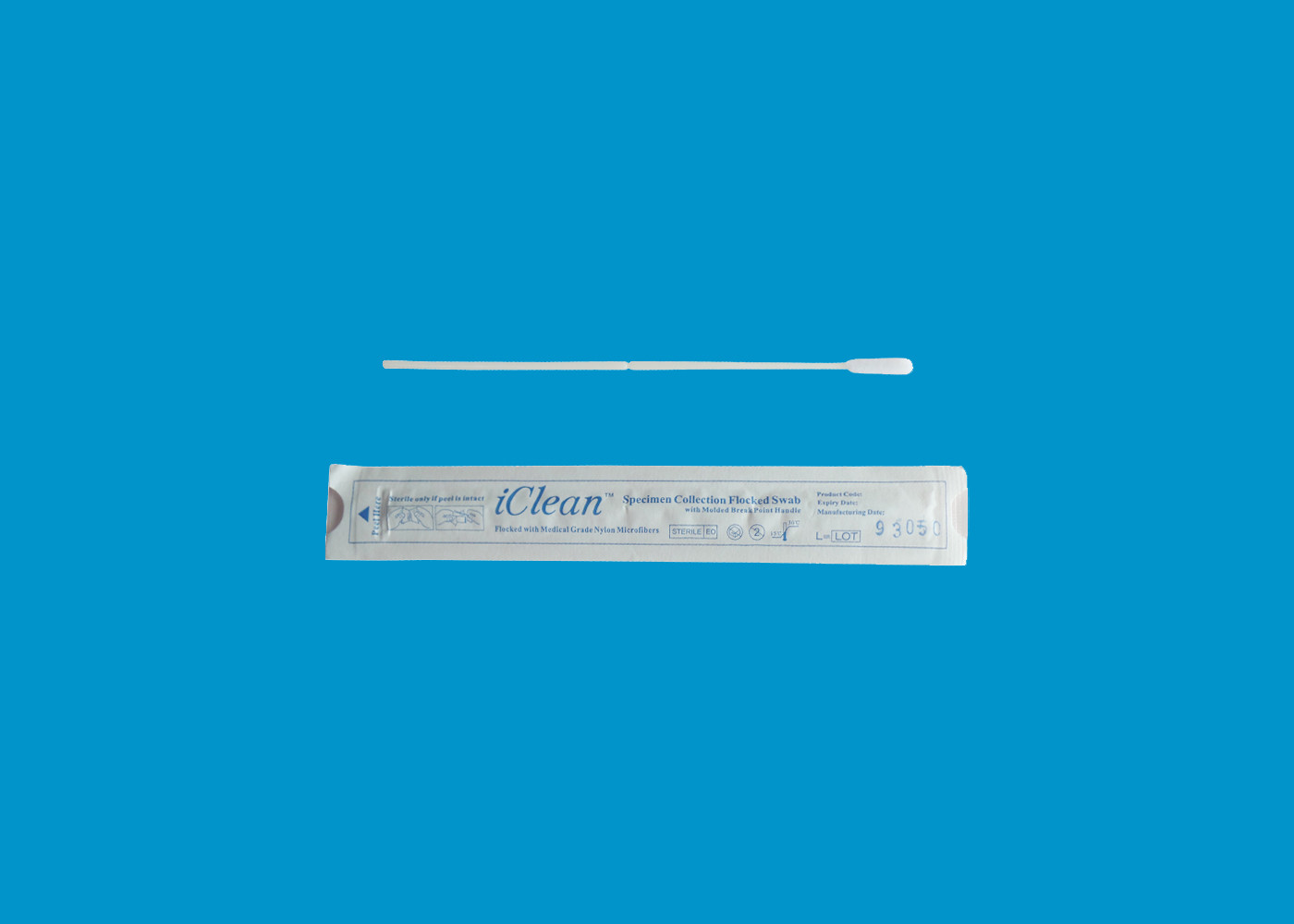 Medical Nylon Flocked Saliva Sterile Nose Throat Swab Test Female