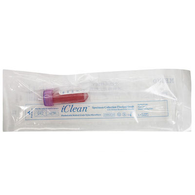 Nasal Sterile Flocked Swab Disposable Virus Sampling Iclean Nasopharyngeal Swab