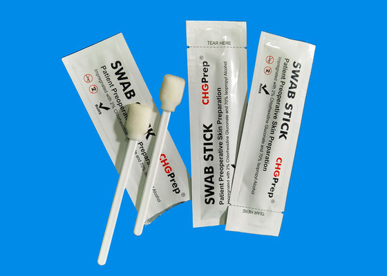 Antiseptic Prep CHG Swabs 2% Chlorhexidine Gluconate Swab With Foam Head