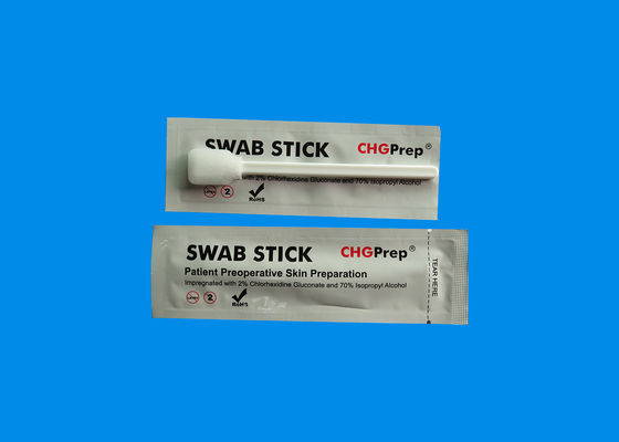 KC 70% IPA Alcohol And 2% Chlorhexidine Gluconate Chg Swabsticks Foam Tip