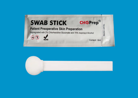 Large Prep 2% CHG Swab 70% Isopropyl Alcohol IPA Foam Tipped Applicators
