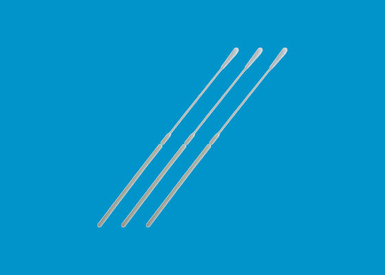 Disposable Nasal Flocked Swabs / Nylon Fiber DNA Buccal Swabs CM-FS913