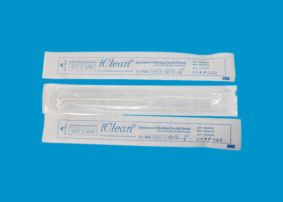 Transport Specimen Collection Nylon Flocked Swabs Nasal Viral Transport Swab
