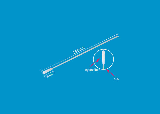 Oropharyngeal Nylon Fiber Sterile Flocked Swab For Virus Bird Flu