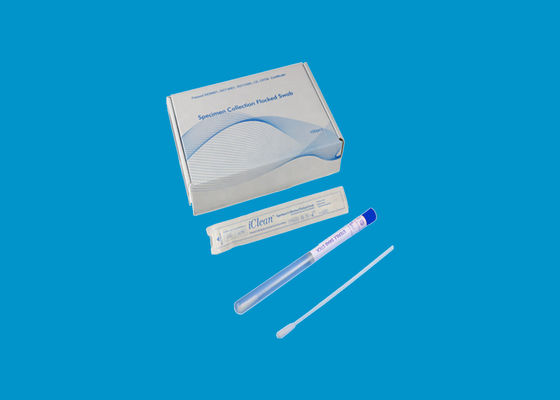 Oropharyngeal Nasopharyngeal Pcr Swab Flocked Oral Throat Swab For Diphtheria