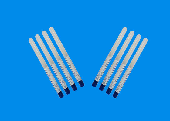Easy Broken Handle Sampling Flocked Swab Transparent In Tube Packaging Free Sample