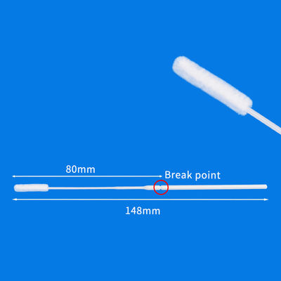 Nasopharyngeal Sampling Collection Sterile Flocked Swab Nylon Head ABS Handle CM-FS913