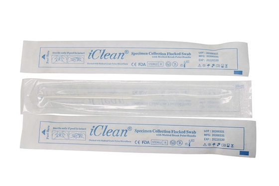 Disposable Sterile Swab Stick For Sample Collection , Nasal Swabs For Colds