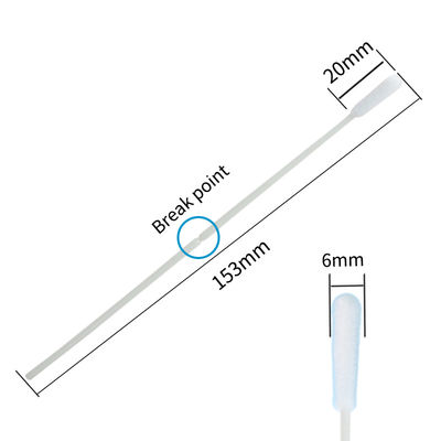 Sterile Nose Throat Swab Flocked For Animal Specimen Collection