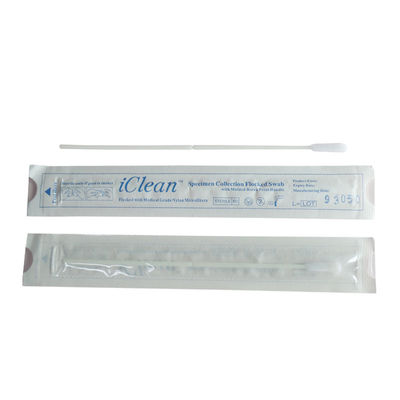 Sterile Nose Throat Swab Flocked For Animal Specimen Collection