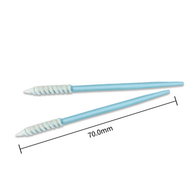 CM-PS752 Slim Pointed Spiral Head Esd Foam Polyester Cleanroom Swabs for Electronics Cleaning