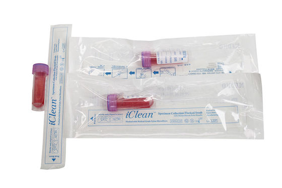 Sampling Collection Nasal Flocked Swabs Kit Nasopharyngeal Swab For Viral Culture