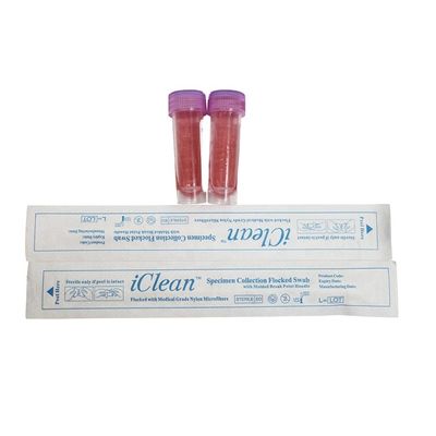 Sampling Collection Nasal Flocked Swabs Kit Nasopharyngeal Swab For Viral Culture