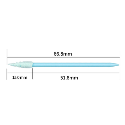 CM FS751 Foam Tip Cleanroom Swabs Lint Free Pointed Spiral Head Foam