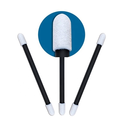 CM FS920 Black Handle Cleanroom Swabs with Round Sponge Head