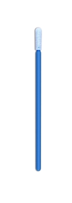 CM FS1702 Industrial Microfib Foam Tip Swab Round Head Blue Handle