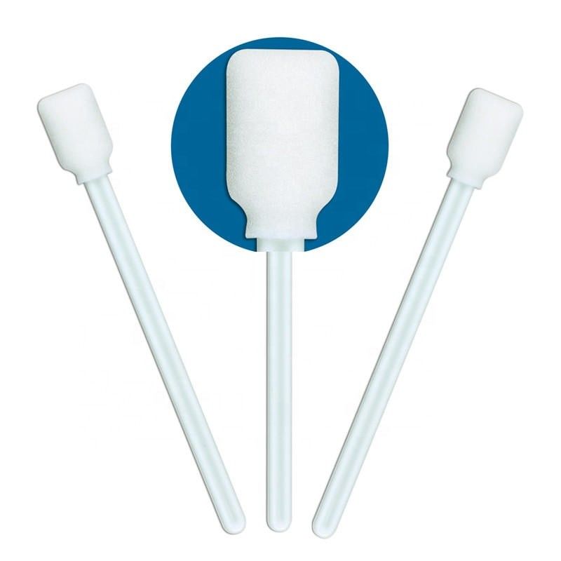 CM-FS707W Dust Free Cleanroom Swabs Square Rectangle Head Sponge Foam Tip Swab Stick