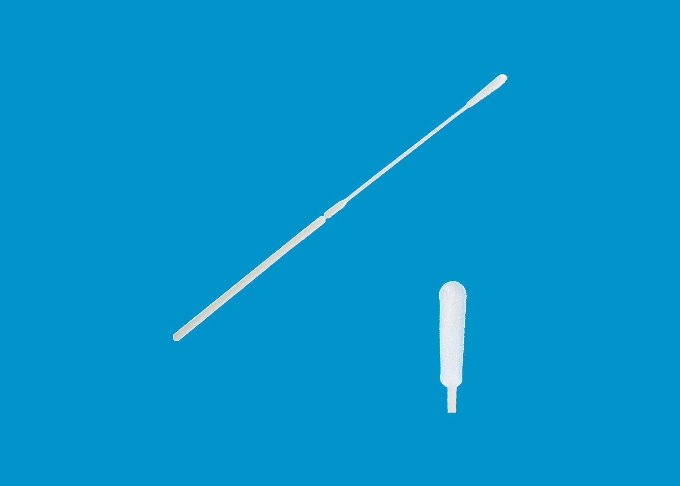 Nylon Fiber DNA Nasal Flocked Swabs Nasopharyngeal Dry Flocked Swab CM