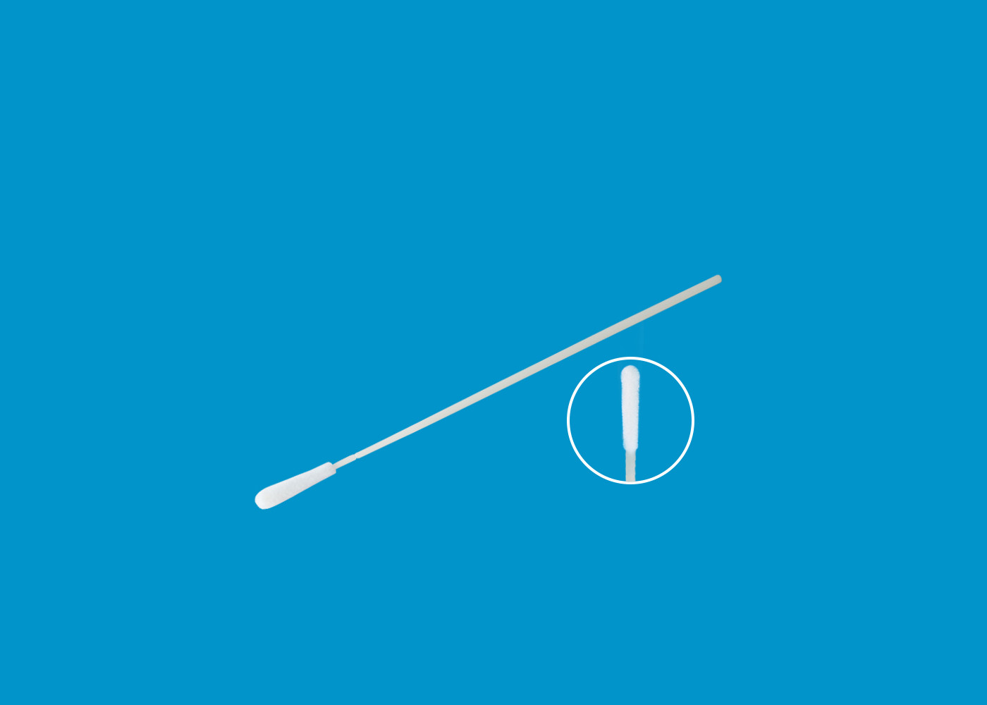 Nylon Flocked Mouth Swab Dna Test / Buccal Swab Collection Kit Transport Flocking