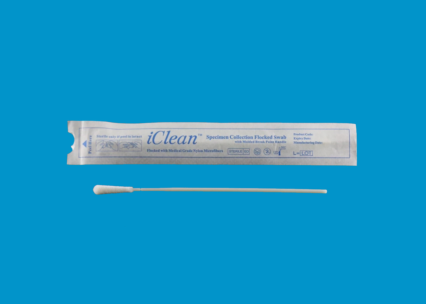 Mouth Buccal Sampling Flocked Swab DNA Flocked Swabs 6MM TIP CMFS916