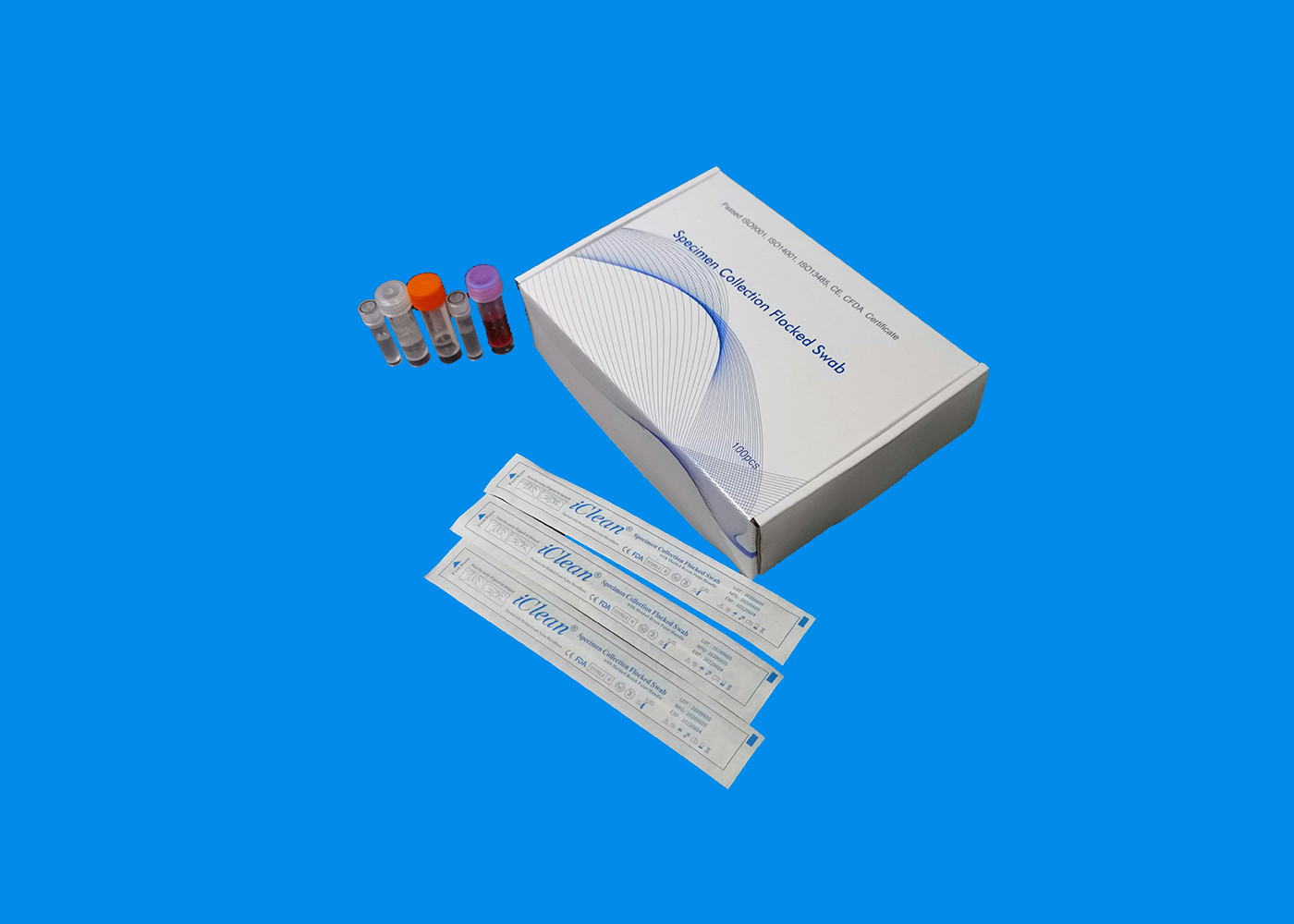 Microbial Nasal Self Swab Sample Collection With UTM Liquid Virus Deep