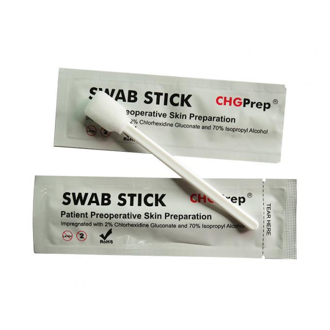 Clean Antiseptic Skin Prepping CHG Swab 2 And 70 IPA Alcohol Medical
